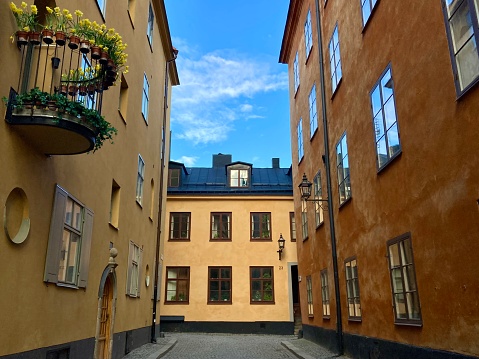Stockholm, Sweden: Beautiful Square in old town Gamla Stan