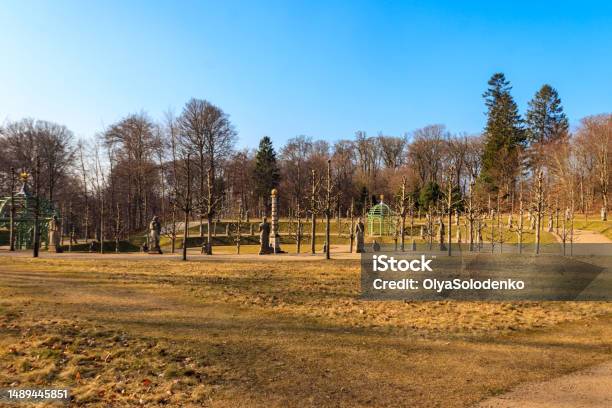 Valley Of The Norsemen At The Palace Gardens Of Fredensborg Palace In Denmark Stock Photo - Download Image Now