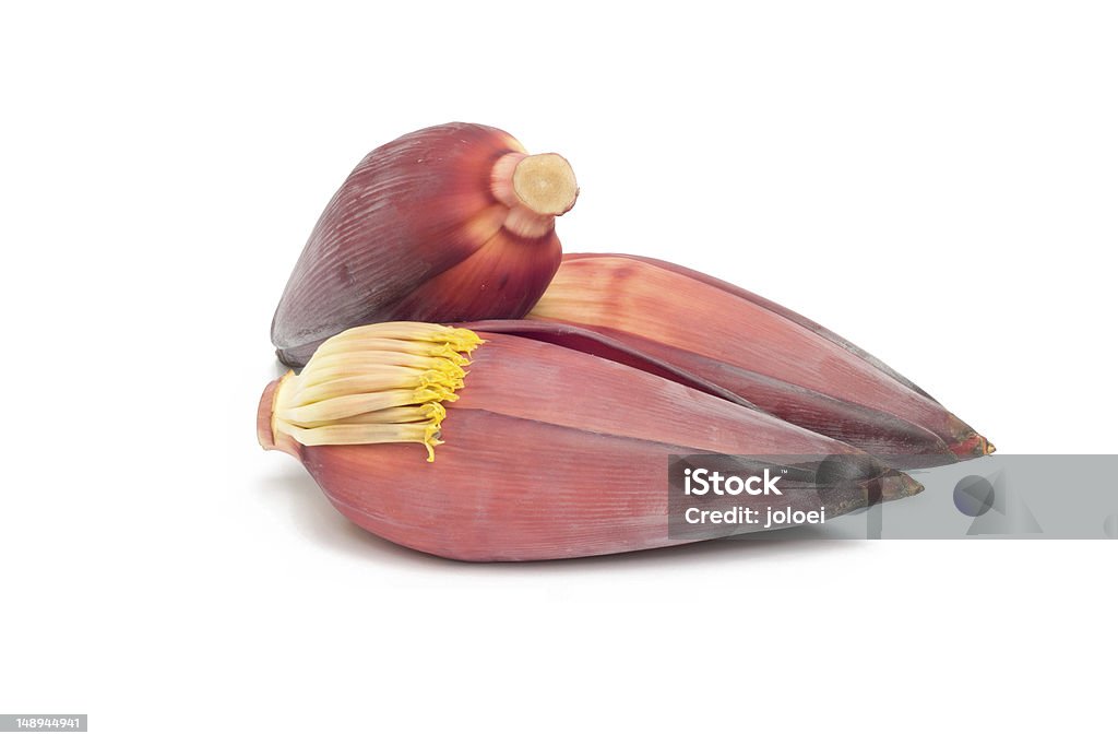 Banano giapponese isolato su sfondo bianco. - Foto stock royalty-free di Asia