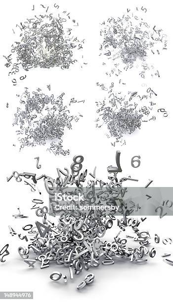 Numbers Graph Exploding 3d Numbers Exploded Stock Photo - Download Image Now - Abstract, Chaos ...