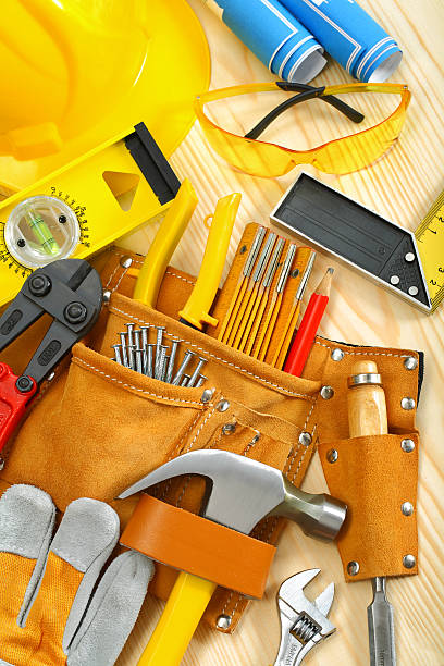istock big composition of working tools on wooden boards 148945134