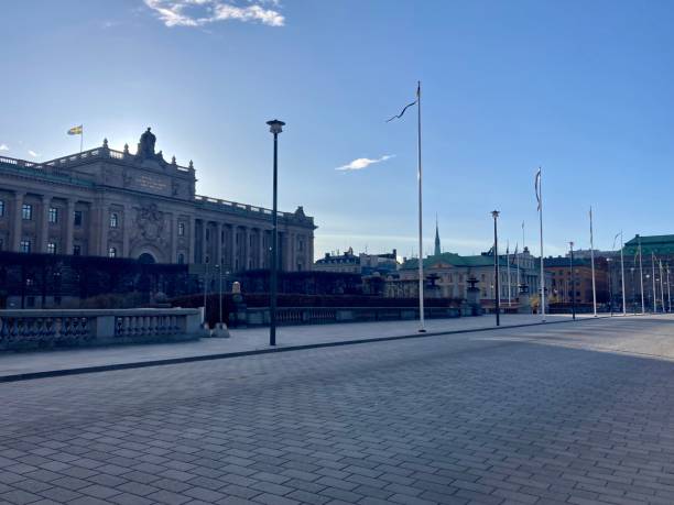 istock Sweden - Stockholm - Riksdagshuset ( swedish parliament place ) 1489452605