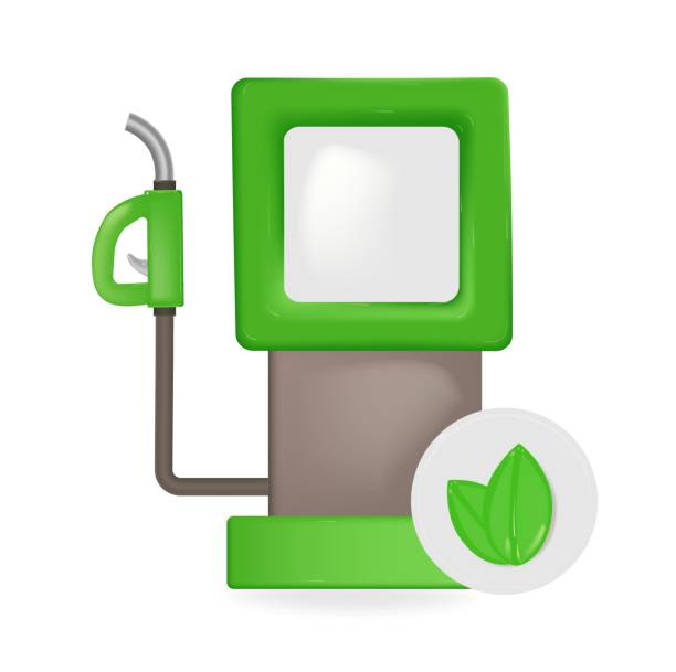 istock 3d Vector Green Gas Pump, Green Energy, Clean Energy, Environmental Alternative Energy Concept. Eps 10 Vector. 1489455180