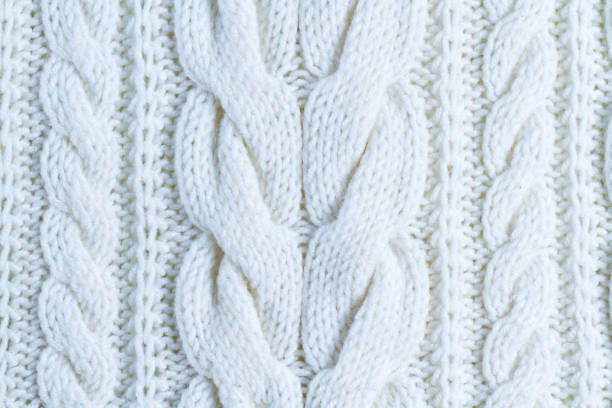 istock Texture of white yarn. Knitted woolen winter clothes 1489457684