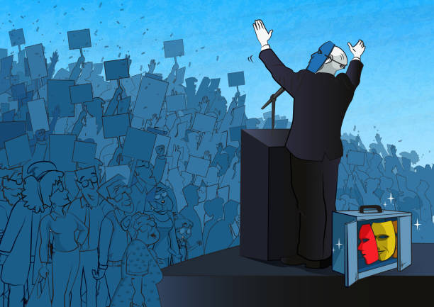 illustrations, cliparts, dessins animés et icônes de politicien et masques - political rally illustrations