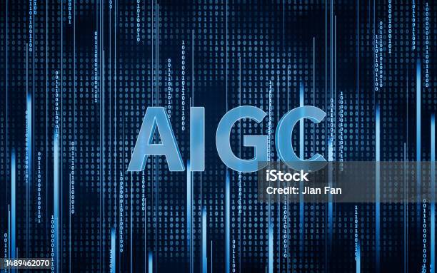 Aigc Concept Font Of Aigc 3d Rendering Stock Photo - Download Image Now ...