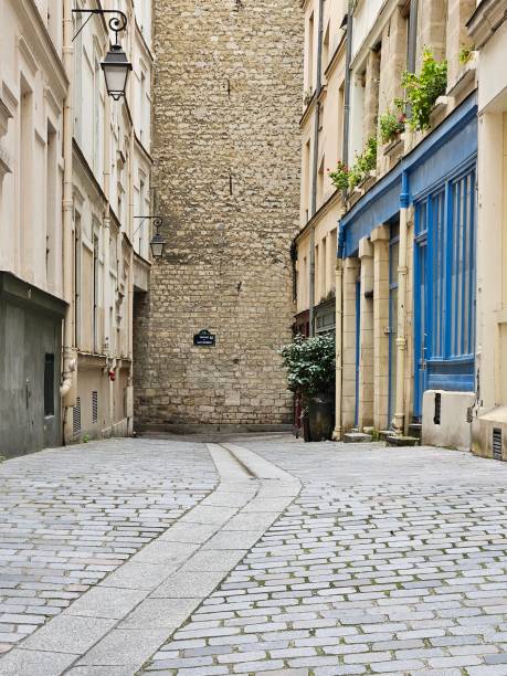 istock Old Street in paris 1489465205