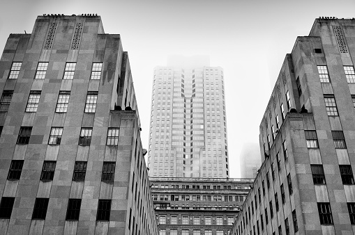 Skyscrapers, Rockefeller Center, Midtown Manhattan, NYC, USA.