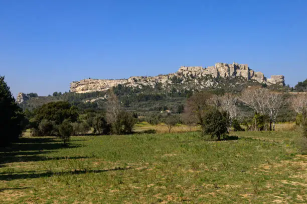 Photo of The massive rock of Les Baux de Provence