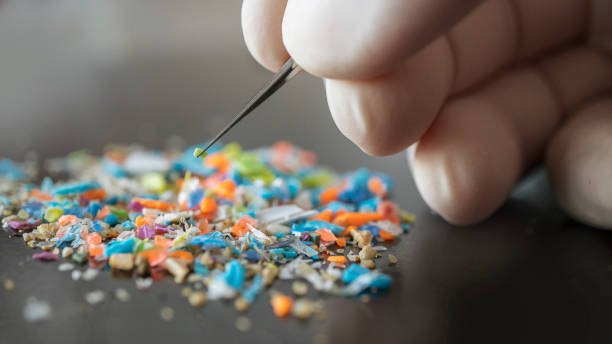 istock Macro shot on a bunch of microplastics that cannot be recycled. 1489486663