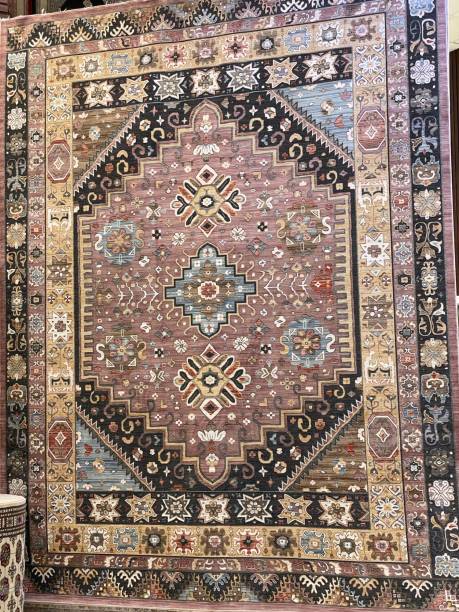 istock Cozy vintage rug with beautiful patterns 1489493253