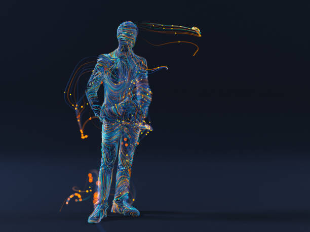 Human shape made of wires