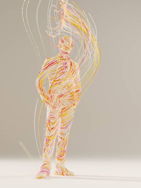 istock Human shape made of wires 1489495246