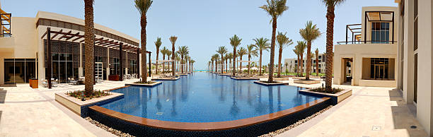 istock Panoramic view on swimming pool of the luxury hotel 148949747
