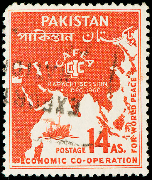 istock Pakistani postage stamp dedicated to Karachi session in December 1960 148949860
