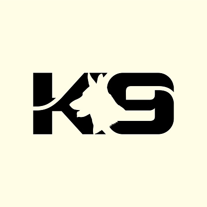 Training k9 dog logo design