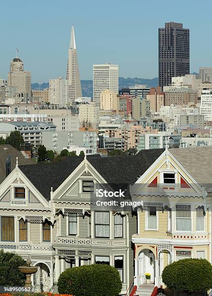 Painted Ladies Y De San Francisco Foto de stock y más banco de imágenes de Aire libre