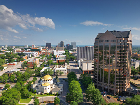 Columbia, South Carolina, USA downtown cityscape in the afternoon.