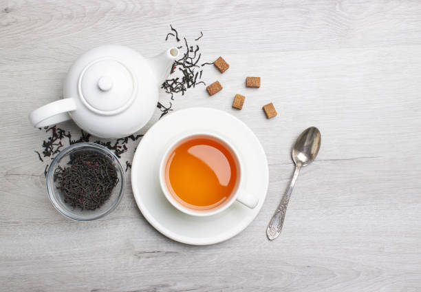 istock Cup of Tea on a light wooden background 1489511608