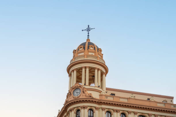 istock Edificio La Adriatica Building at Gran Via Street and Plaza de Callao Square - Madrid, Spain 1489511695