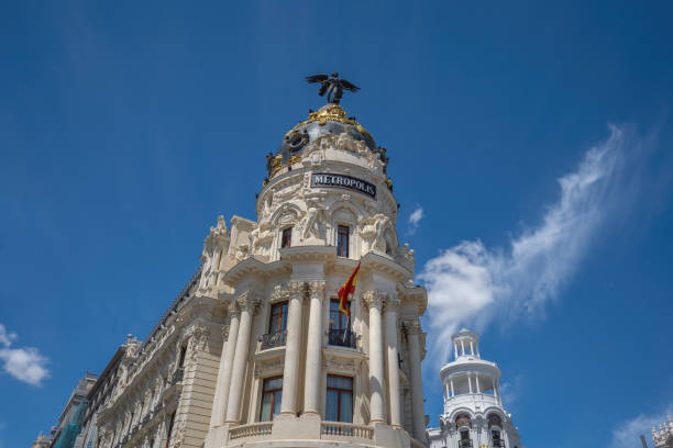 Edificio Metropolis Building at Calle de Alcala and Gran Via Streets - Madrid, Spain