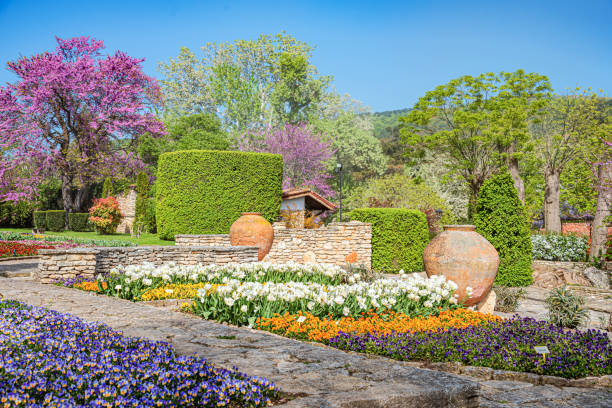 istock Garden with landscaping. 1489514397
