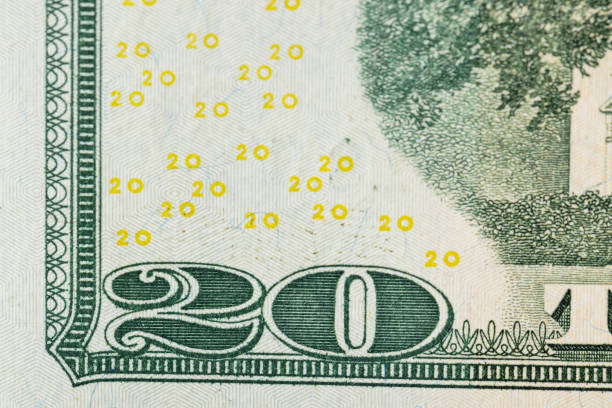 istock face value figures on American twenty dollar bills 1489517647