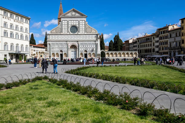 bazylika santa maria novella we florencji - church of santa maria novella zdjęcia i obrazy z banku zdjęć