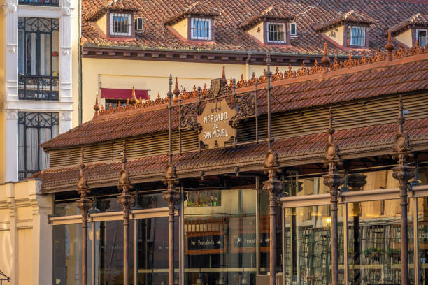 Madrid, Spain - Mar 24, 2019: San Miguel Market (Mercado de San Miguel) - Madrid, Spain