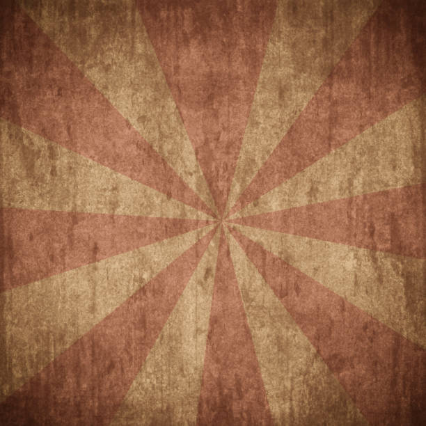Vintage Sunburst Background - Grunge Texture Sunbeams - Distressed photographic effect