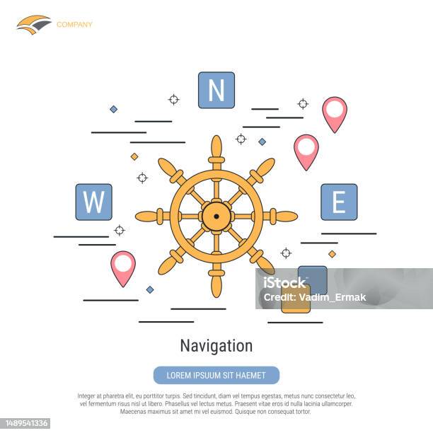 Basic Navigation Images Navigation Vector Concept Stock Illustration - Download Image Now ...