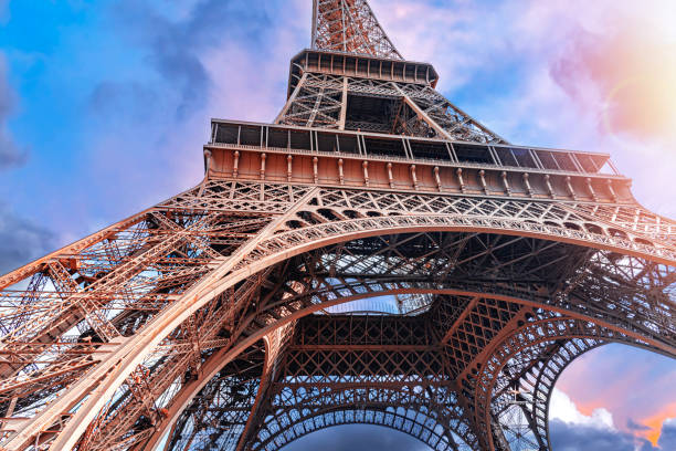 istock The Eiffel Tower in Paris against the backdrop of a beautiful sky. 1489551722