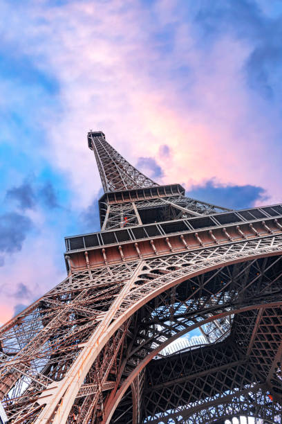 istock The Eiffel Tower in Paris against the backdrop of a beautiful sky. 1489551724