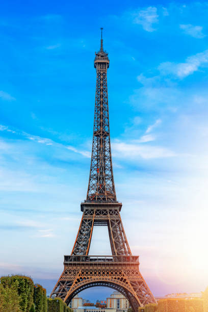 istock The Eiffel Tower in Paris against the backdrop of a beautiful sky. 1489551729