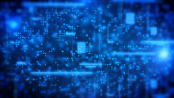 istock HUD system monitoring in blue square cyberspace simulation. Abstract technology data analysis concept. Digital network connection illustration background. 1489551877