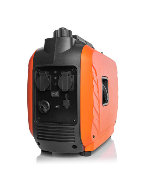 istock Inverter gasoline generator isolated on white background. 1489553433
