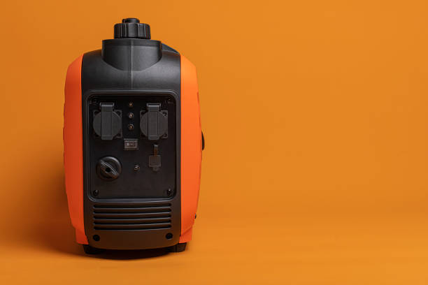 istock Inverter gasoline generator close-up. 1489553442