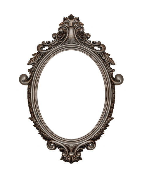 istock Vintage picture frame isolated on white background. 1489558901
