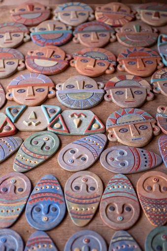 Peruvian handcrafted magnets to be sold as souvenirs