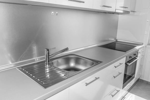 istock White kitchen furniture wall. 1489558940