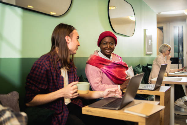 istock Diverse group of young people working 1489567420