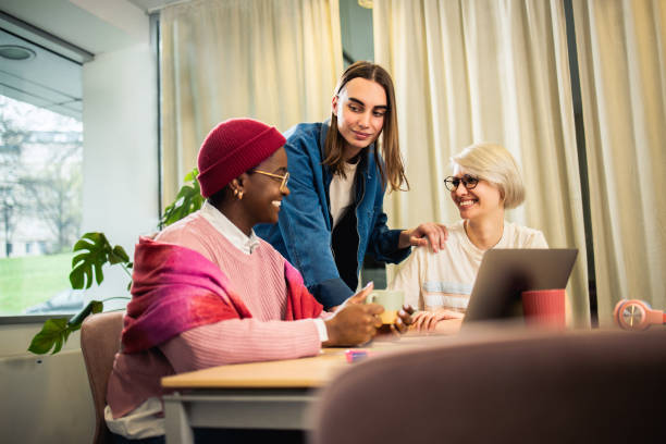 istock Diverse group of young people working together 1489567424