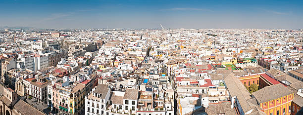 istock Panoramic vista over rooftops of Seville 148957973