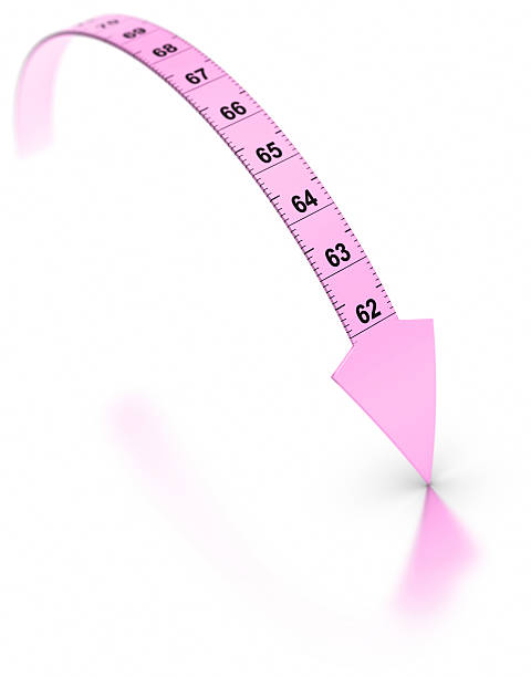 Pink Tape Measure Stock Photo, Picture and Royalty Free Image