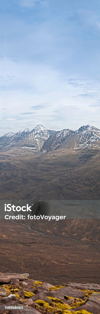 Écosse Highland glen peak vertical neige - Photo de Alpinisme libre de droits