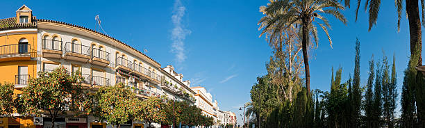 istock Spanish streets shops villas Seville 148958130