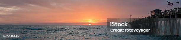 Ocean Molo Zachód Słońca Na Florydzie Usa - zdjęcia stockowe i więcej obrazów Stan Floryda - Stan Floryda, Venice - Stan Floryda, Molo