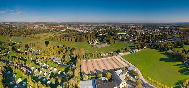 istock Country town suburbs caravans 148958741