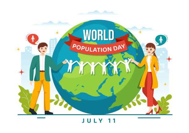 istock World Population Day Vector Illustration on 11th July To Raise Awareness Of Global Populations Problems in Flat Cartoon Hand Drawn Templates 1489590249