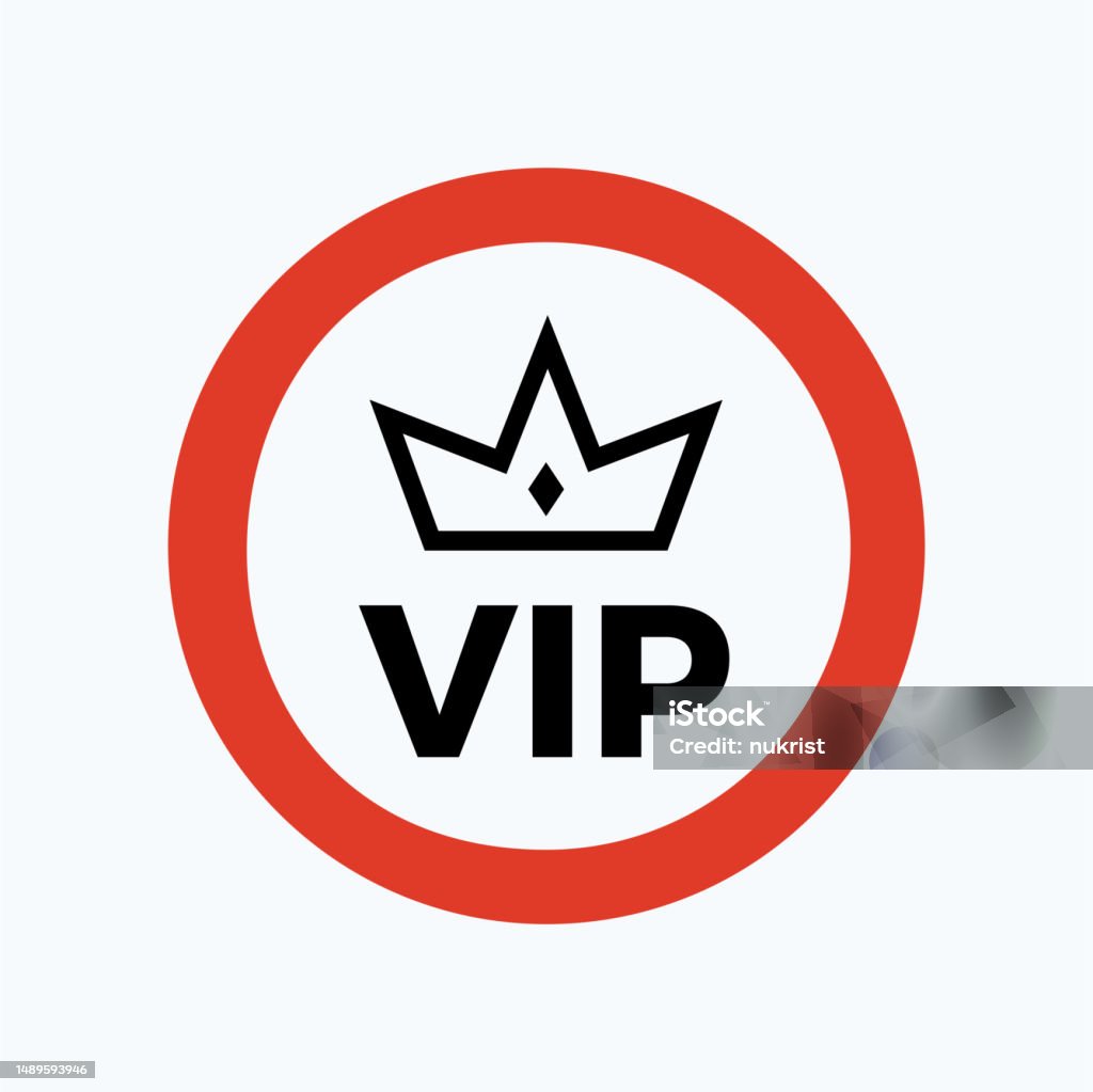 An Element Of Vip Sign Isolated Vector Illustration Stock Illustration ...